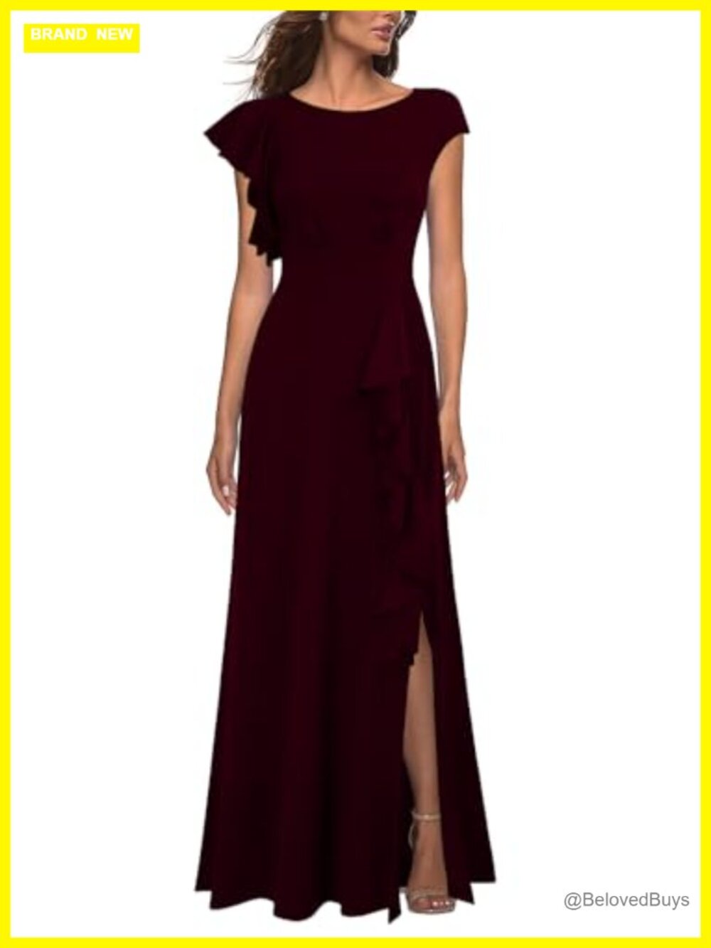 Sexy Split A-Line Maxi Dress Sleeveless Formal Evening Cocktail Party